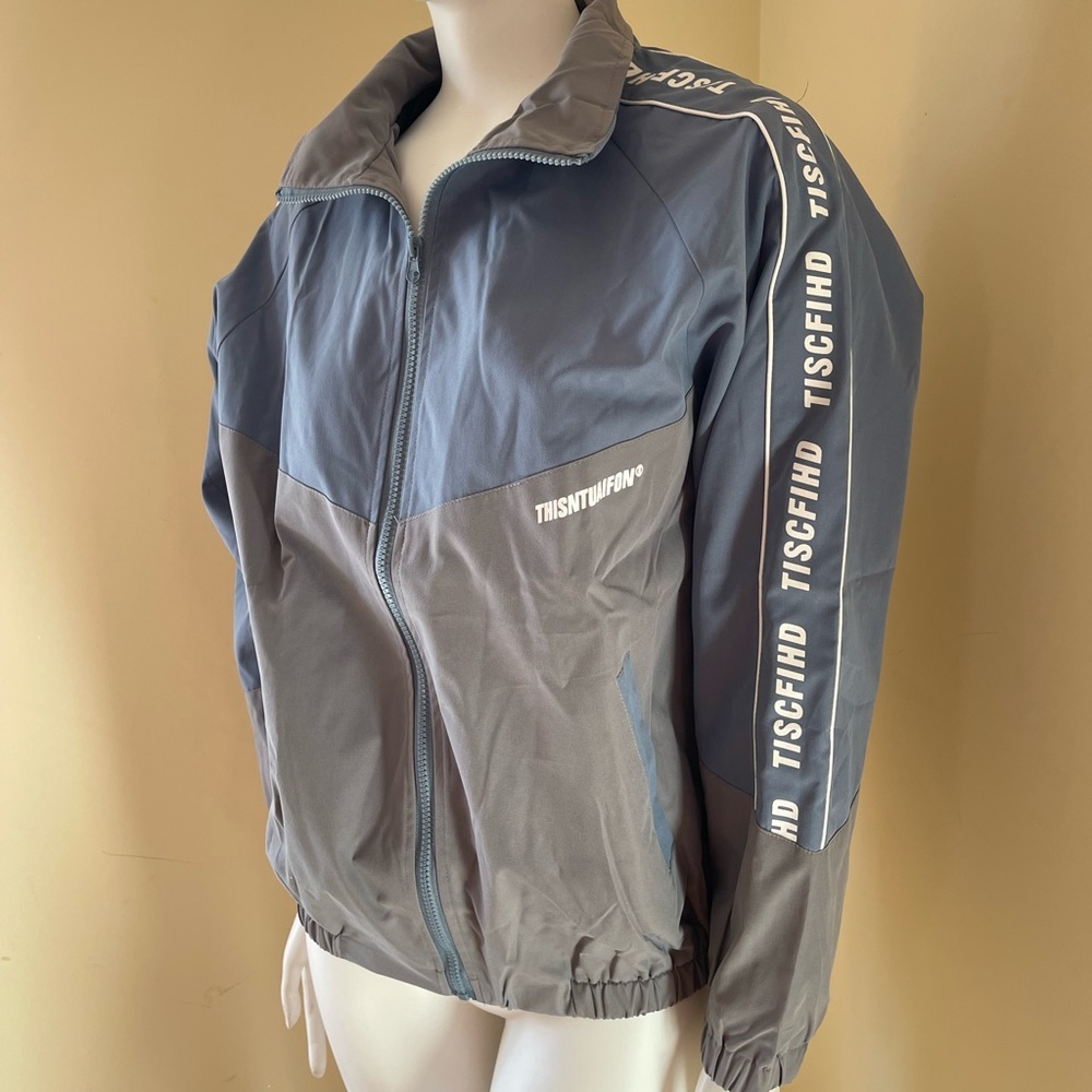 Colorblock Zip Sleeve Jacket